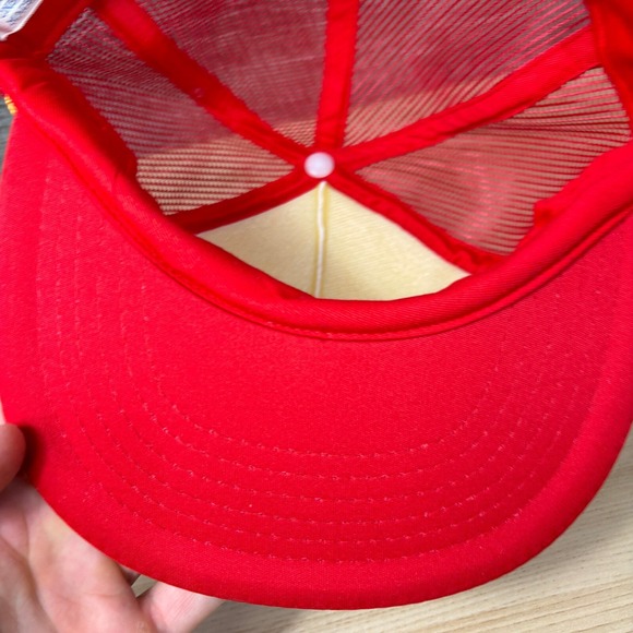 Vintage Main Auto Supply Hat Cap Snapback Red Trucker Toledo Ohio - Picture 7 of 11